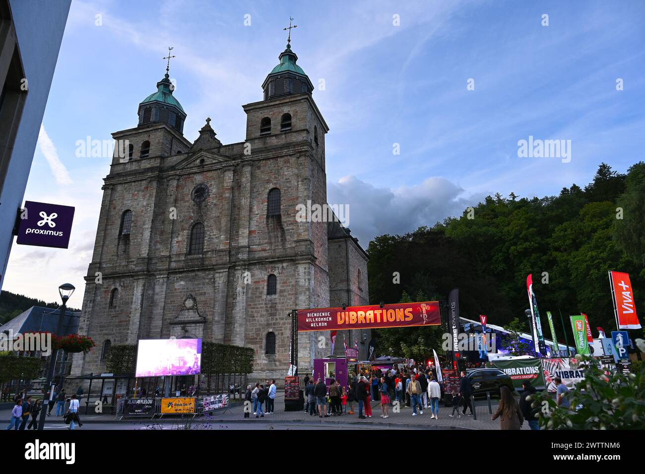 Vibrations Music festival in Malmedy Stock Photo