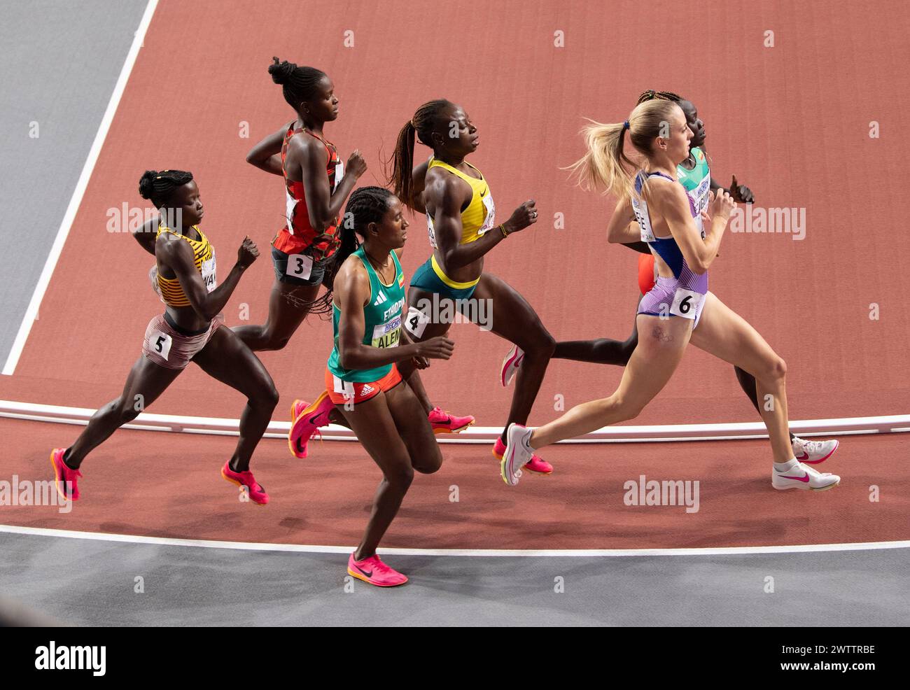 Women’s 800m final at the World Athletics Indoor Championships