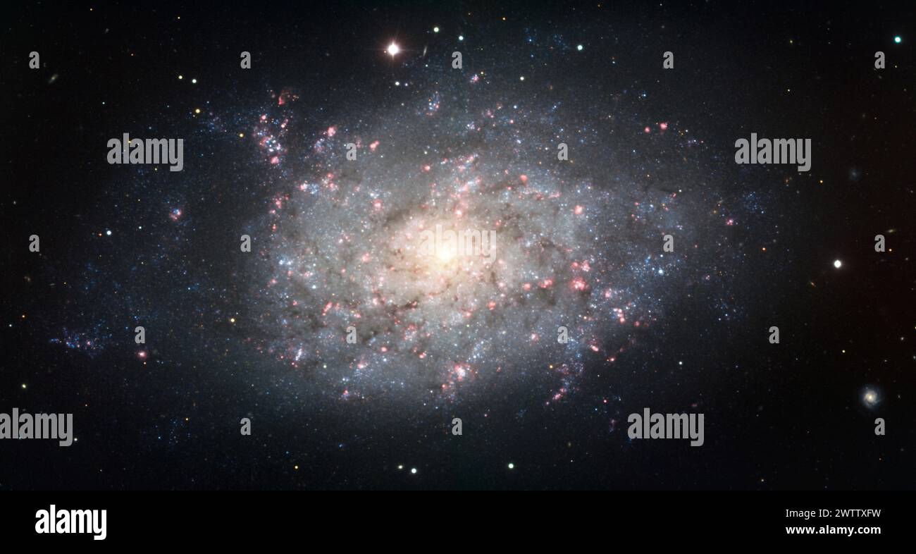 Splendid galaxy filled with stars Stock Photo