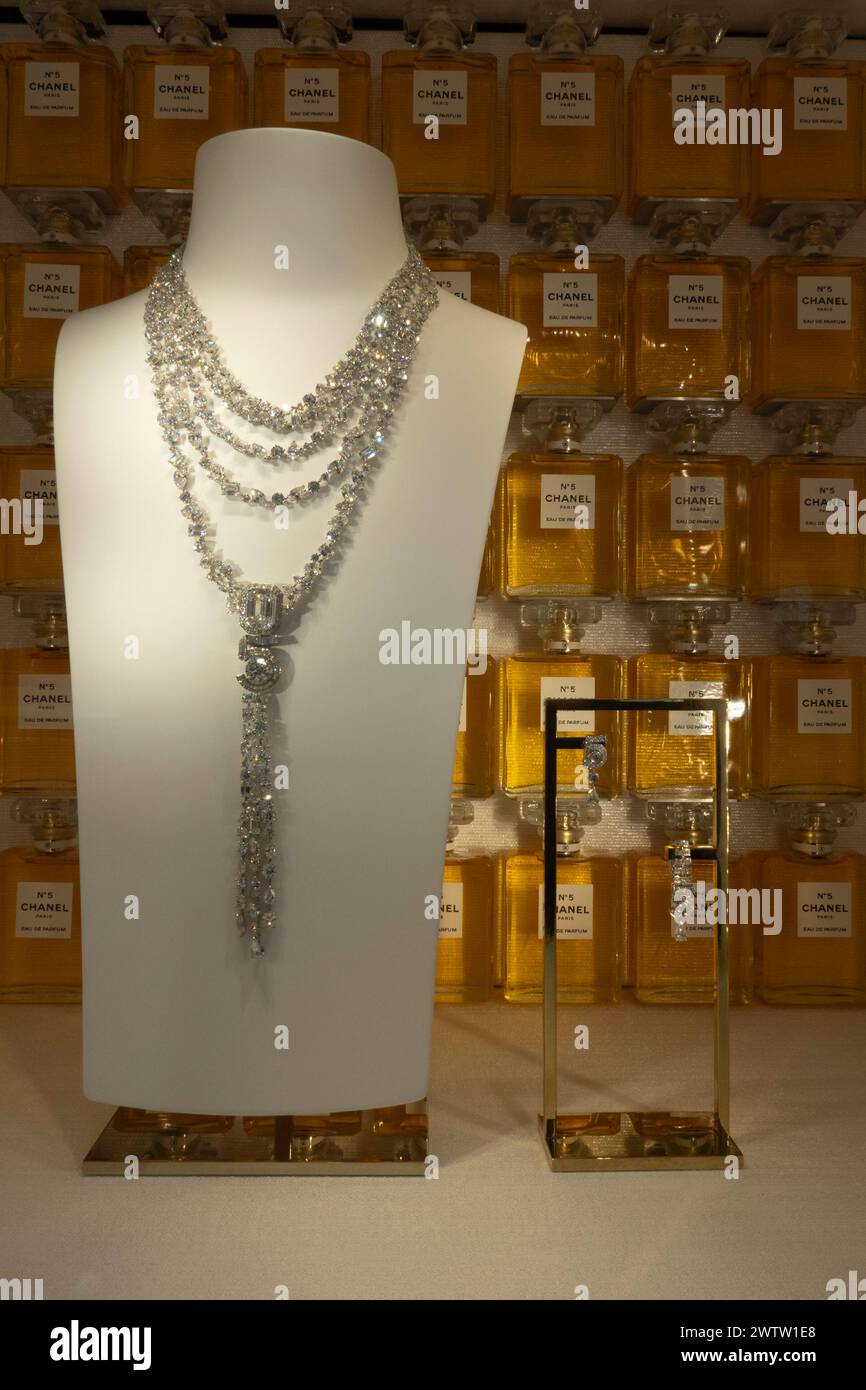 Chanel high-jewelry flagship store is located at 730 Fifth Avenue in New York City, USA  2024 Stock Photo