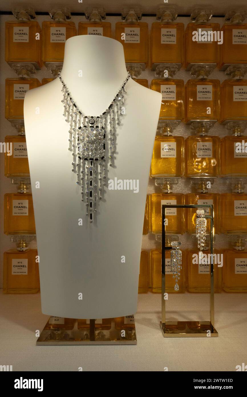 Chanel high-jewelry flagship store is located at 730 Fifth Avenue in New York City, USA  2024 Stock Photo