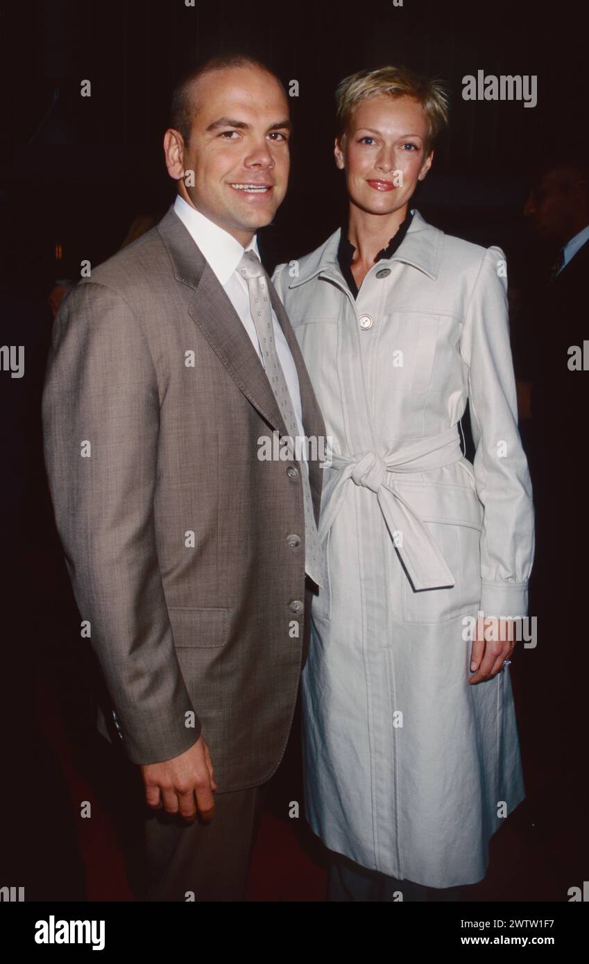 Lachlan Murdoch and Sarah O'Hare Murdoch attend the premiere of 'Minority Report' at the Ziegfeld Theatre in New York City on June 17, 2002.  Photo Credit: Henry McGee/MediaPunch Stock Photo