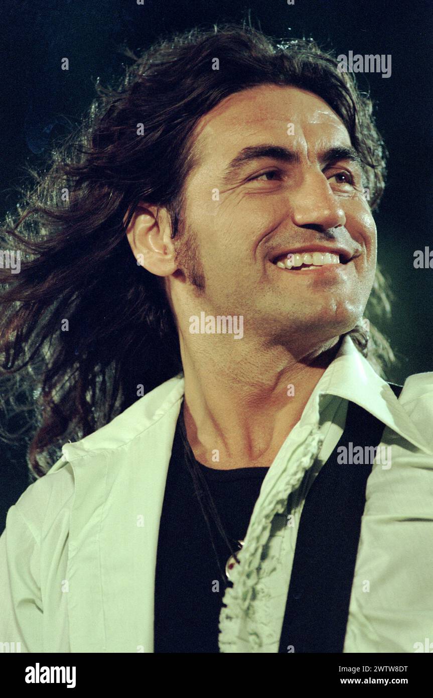 San Marino Italy 28/05/1996 : Luciano Ligabue,Italian singer,during the