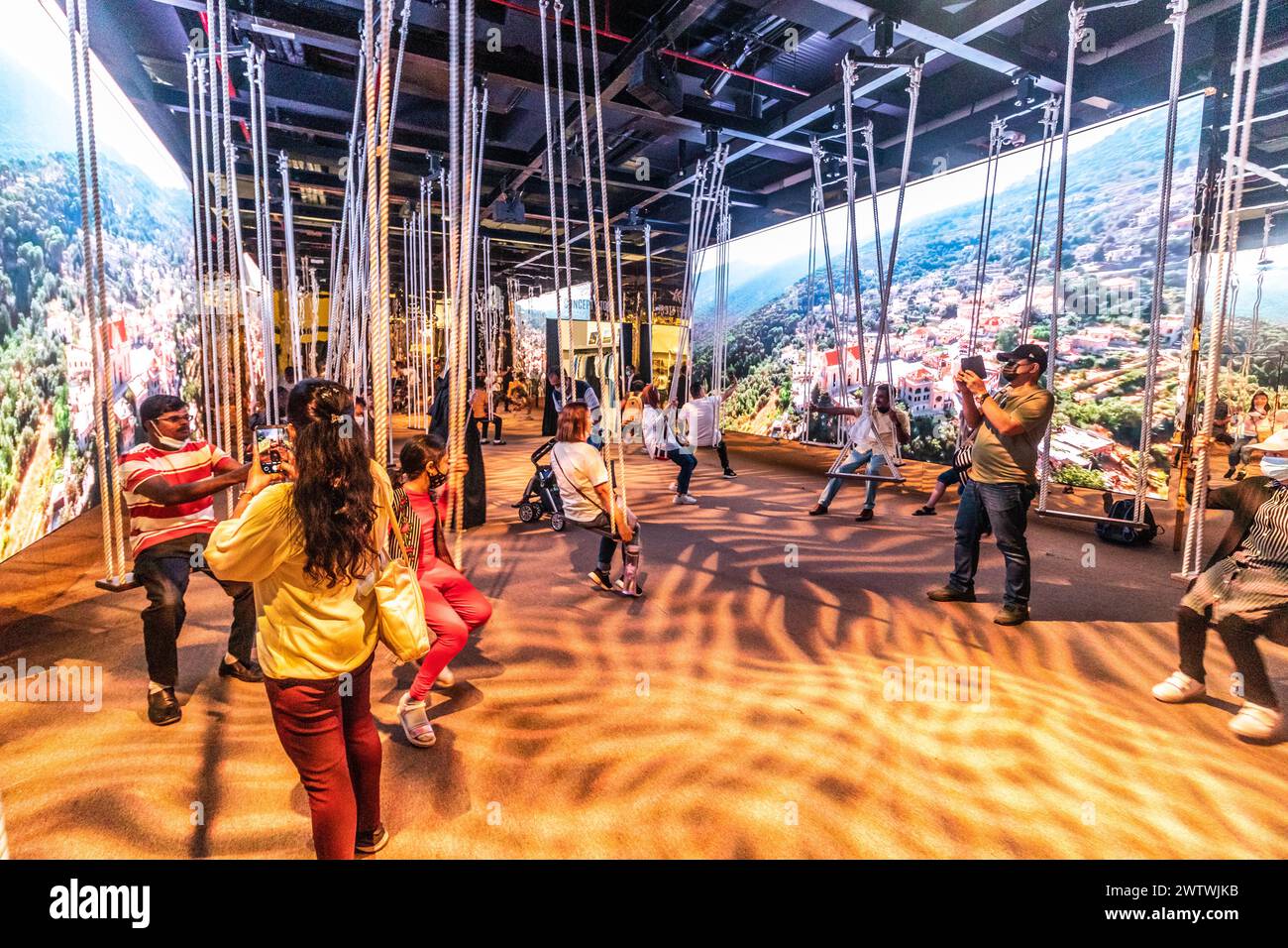 DUBAI, UAE - OCTOBER 29, 2021: Lebanon pavilion at Expo 2020 in Dubai ...