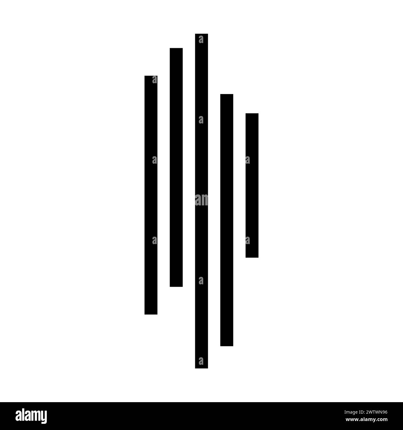 vector abstract lines icon on white background Stock Vector Image & Art ...