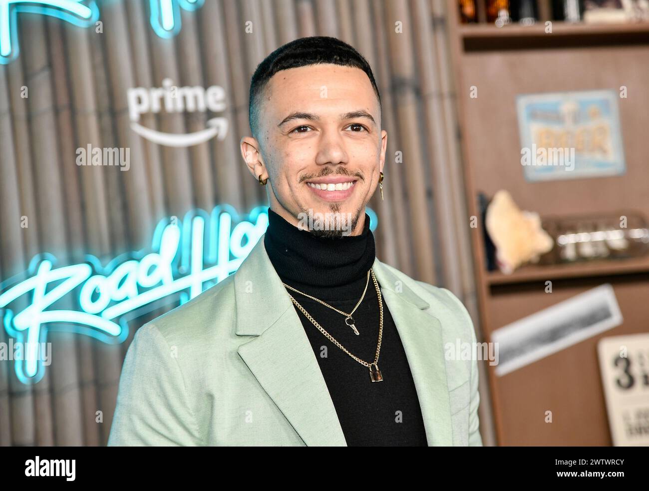 Dominique Columbus attends the premiere of “Road House” at Jazz at