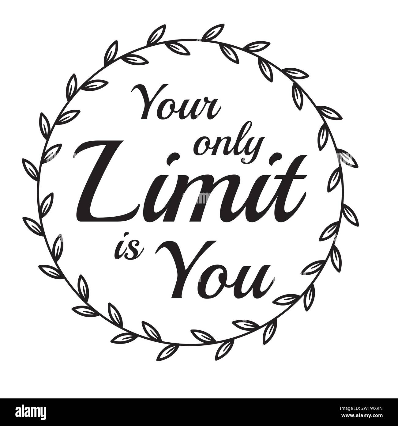 your only limit is you inspirational quotes motivational typography ...