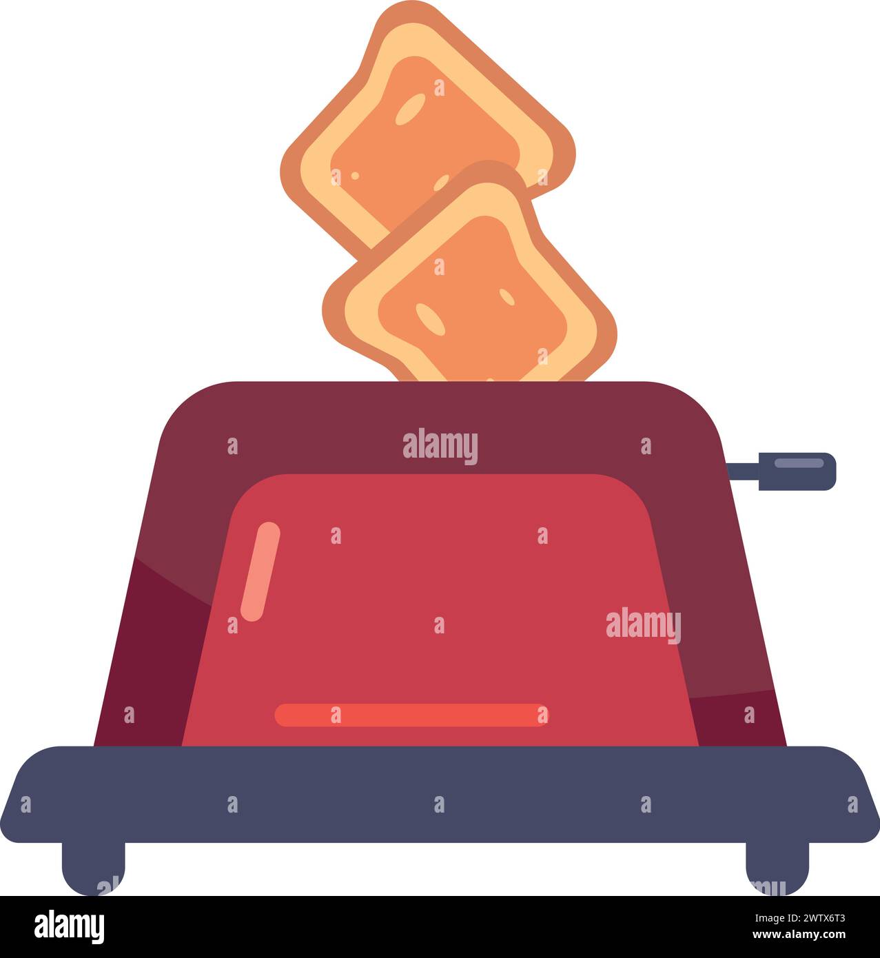 Toaster Icon, Toaster Vector Art Illustration Stock Vector
