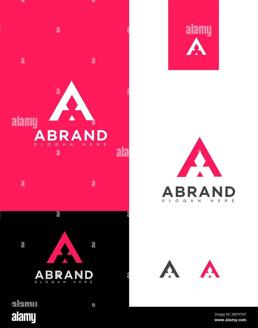 A Letter Logo Icon Brand Identity Sign. A Letter Symbol Template Stock ...