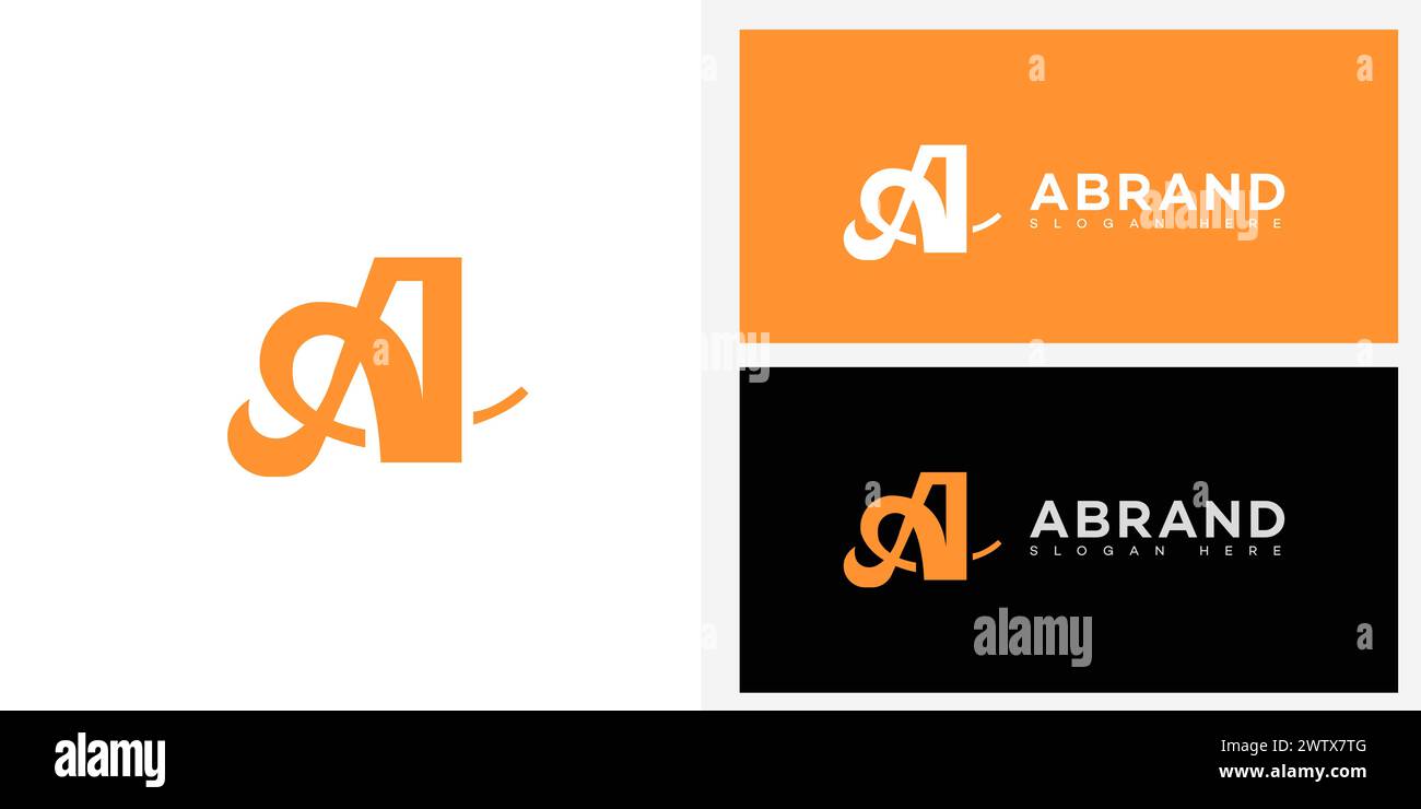 A Letter Logo Icon Brand Identity Sign. A Letter Symbol Template Stock ...