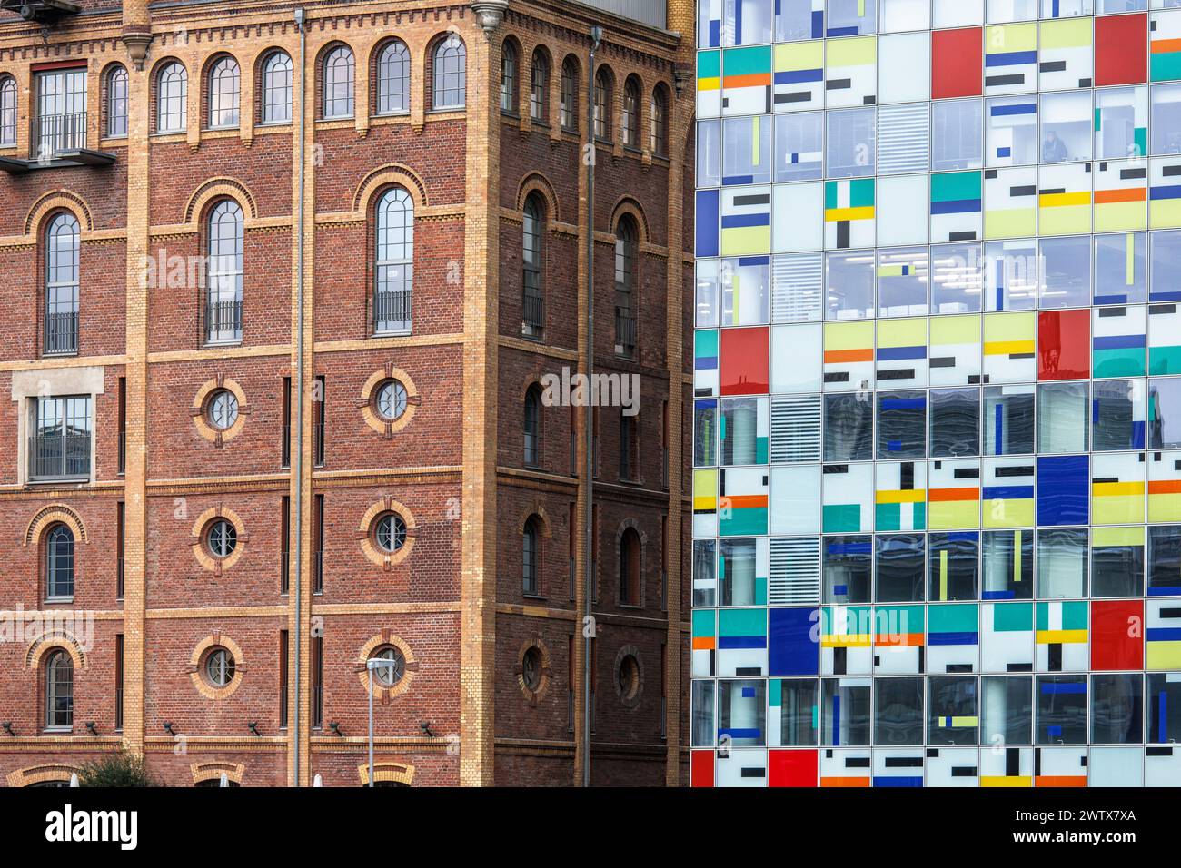 facades of the buildings Alte Maelzerei (old malthouse) and Colorium ...
