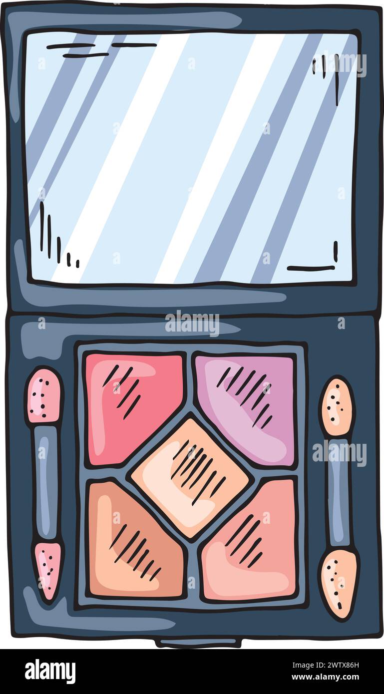 Up eyeshadow Stock Vector Images - Alamy