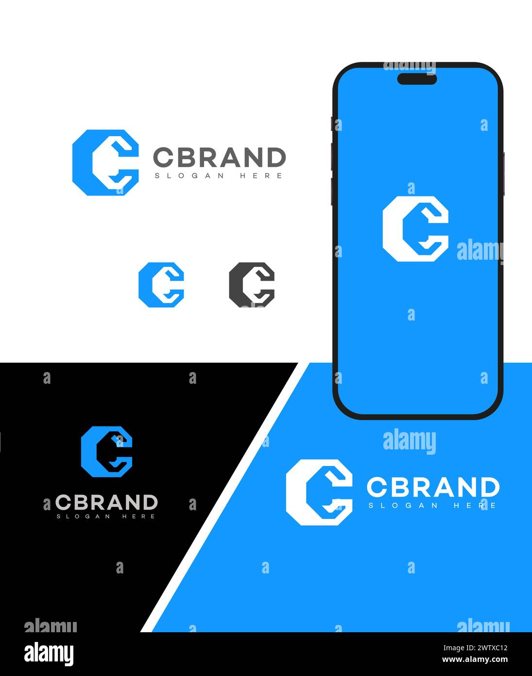 Letter C Logo Icon Brand Identity Sign Stock Vector Image & Art - Alamy