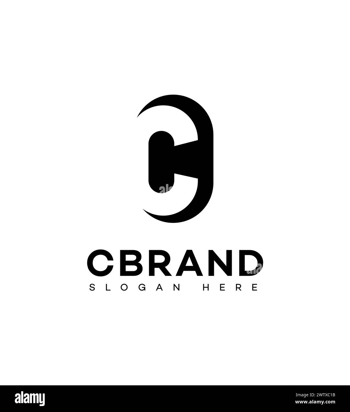 Letter C Logo Icon Brand Identity Sign Stock Vector