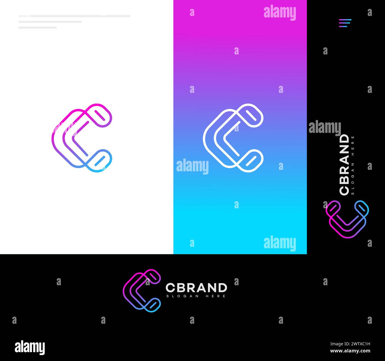 Letter C Logo Icon Brand Identity Sign Stock Vector Image & Art - Alamy