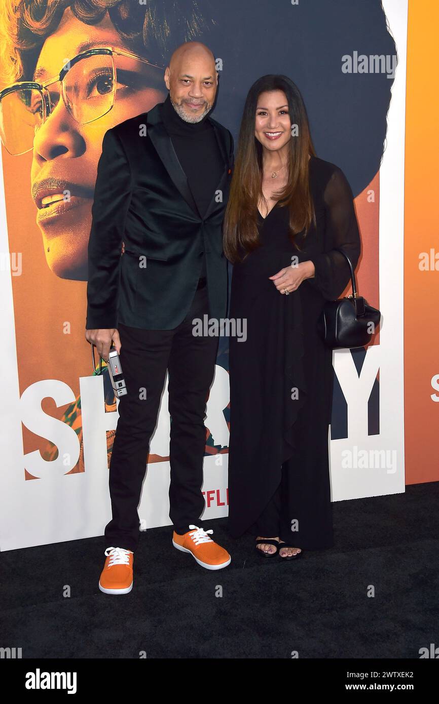 John Ridley John Ridley mit Ehefrau Gayle Ridley bei der Premiere des Netflix-Films ...