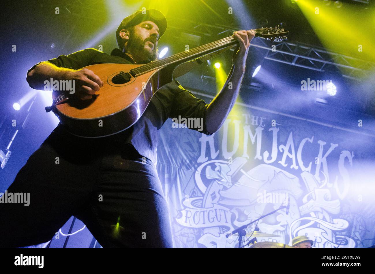 Adam Kenny of The Rumjacks performing at Gagarin 205 Live Music Space