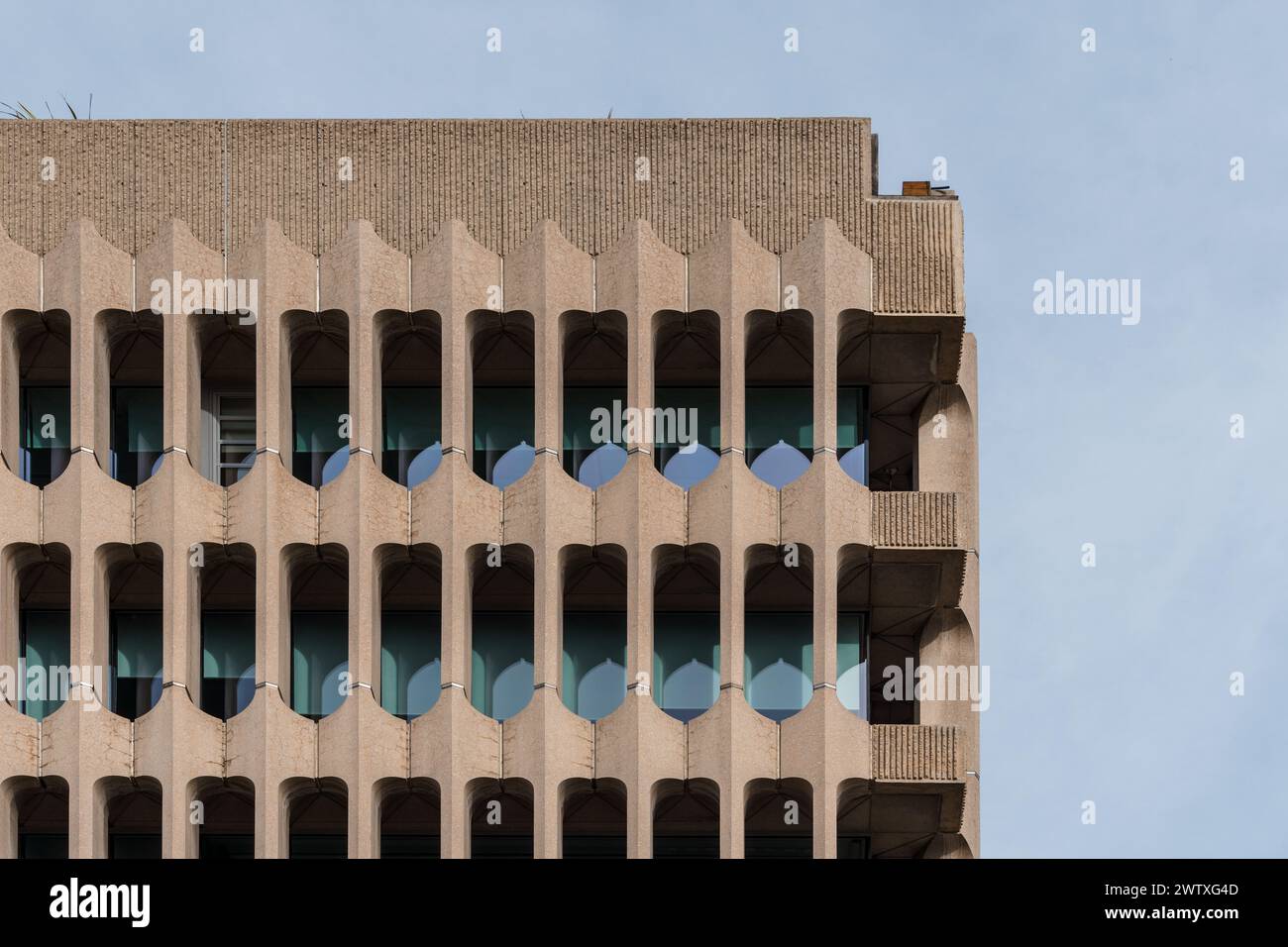 Madrid, Spain - 17 March, 2024: Beatriz Building by Eleuterio Poblacion architect Stock Photo
