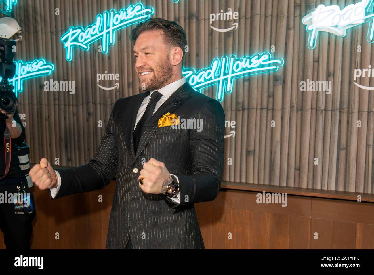 New York, United States. 19th Mar, 2024. Conor McGregor attends the 'Road House' New York Premiere at Jazz at Lincoln Center in New York City. (Photo by Ron Adar/SOPA Images/Sipa USA) Credit: Sipa USA/Alamy Live News Stock Photo