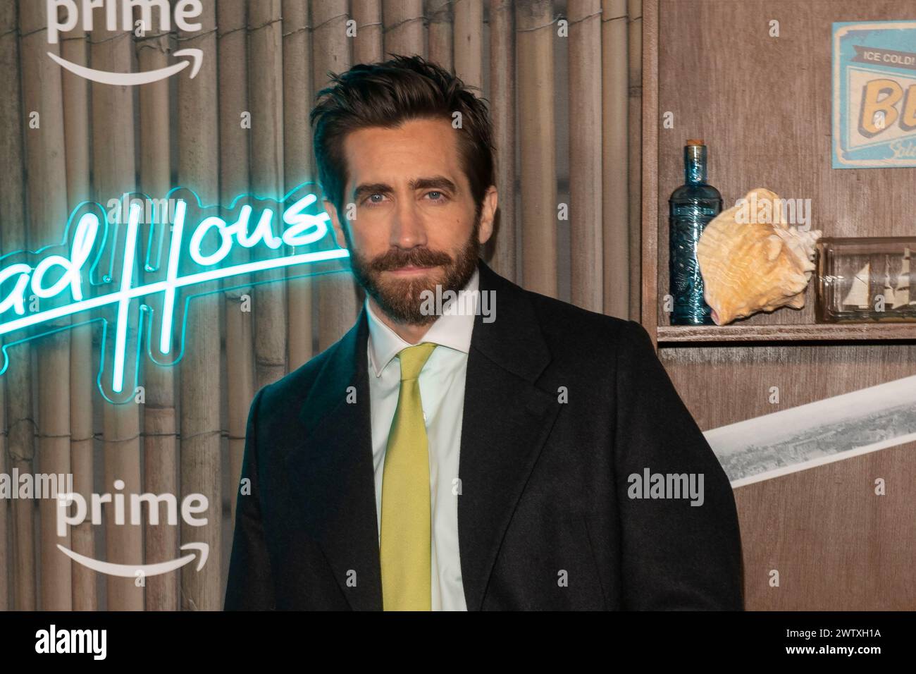 New York, United States. 19th Mar, 2024. Jake Gyllenhaal attends the 'Road House' New York Premiere at Jazz at Lincoln Center in New York City. (Photo by Ron Adar/SOPA Images/Sipa USA) Credit: Sipa USA/Alamy Live News Stock Photo