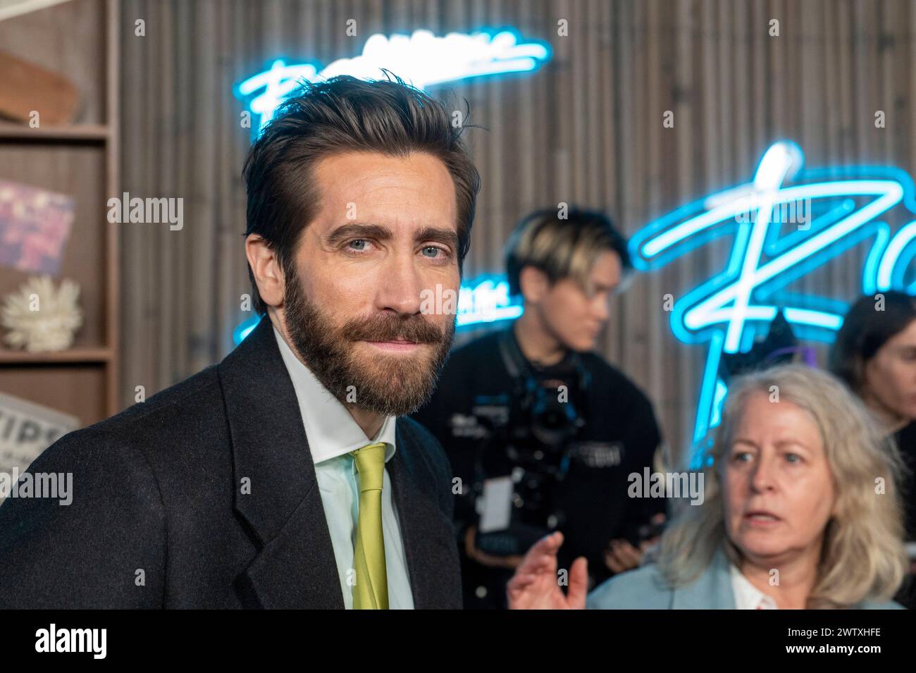 New York, United States. 19th Mar, 2024. Jake Gyllenhaal attends the 'Road House' New York Premiere at Jazz at Lincoln Center in New York City. Credit: SOPA Images Limited/Alamy Live News Stock Photo