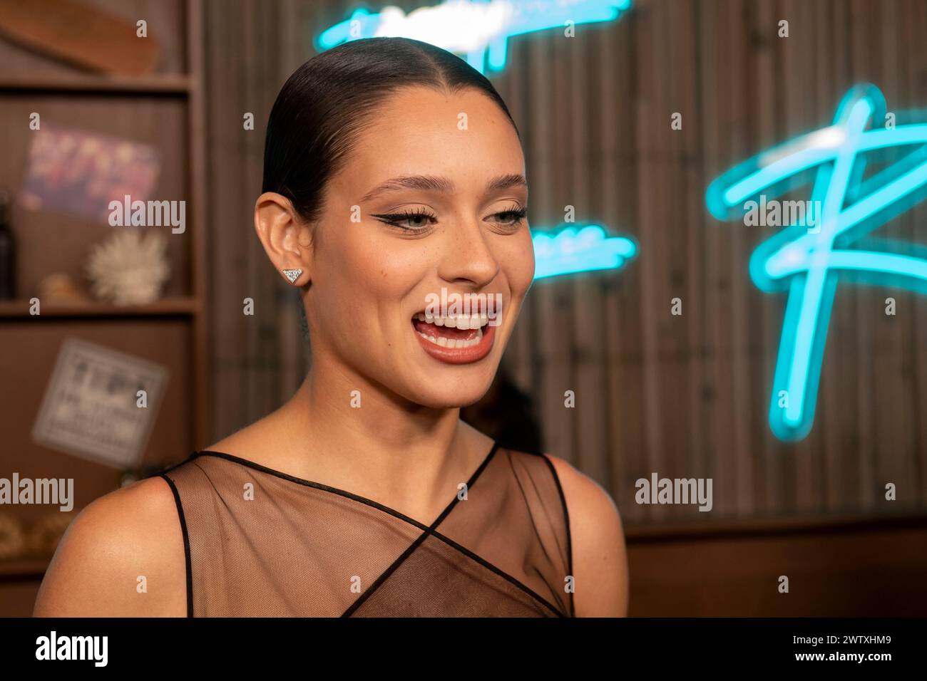 New York, United States. 19th Mar, 2024. Daniela Melchior attends the 'Road House' New York Premiere at Jazz at Lincoln Center in New York City. (Photo by Ron Adar/SOPA Images/Sipa USA) Credit: Sipa USA/Alamy Live News Stock Photo