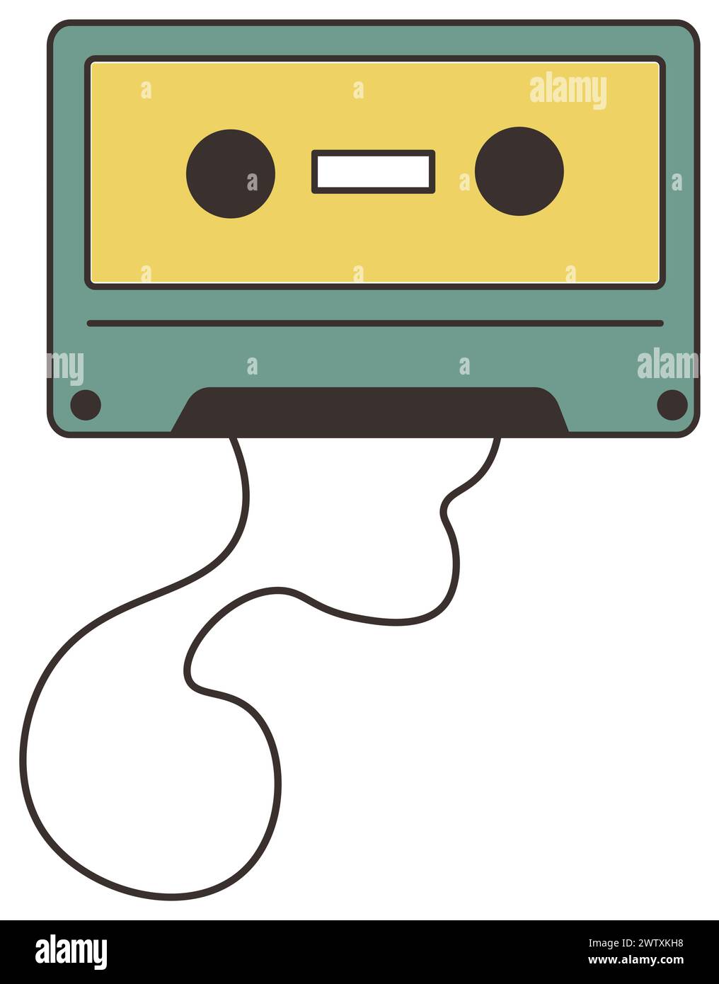 Classic Cassette Tape vector illustration Stock Vector