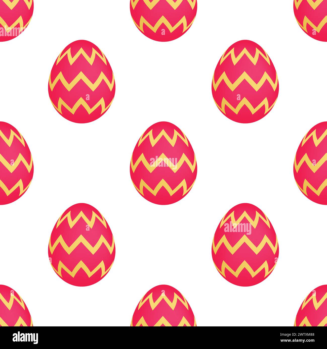 Seamless pattern with colorful Easter eggs. Vector illustration Stock Vector