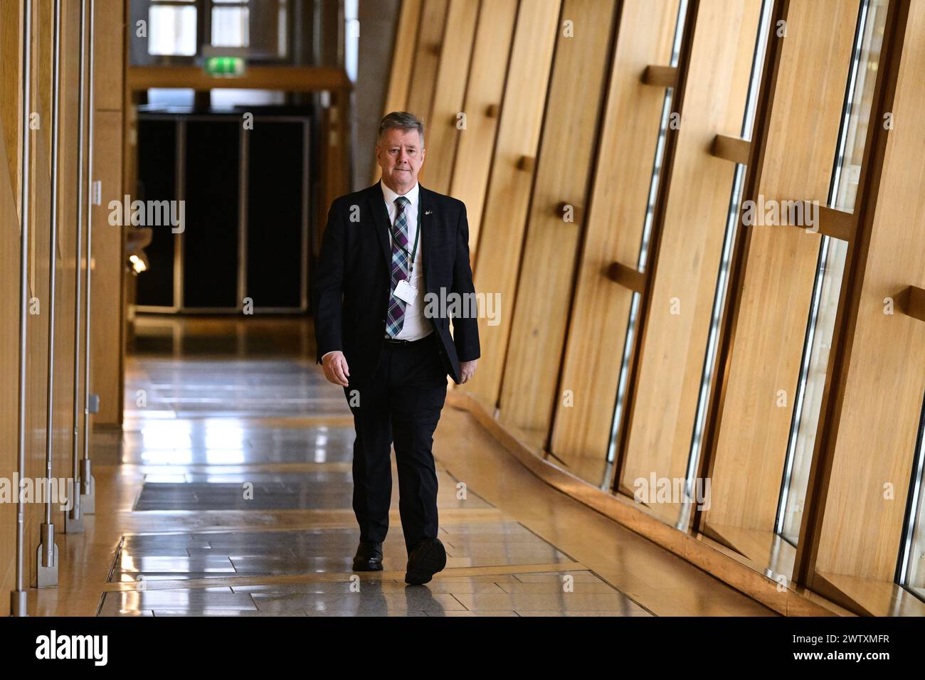 Edinburgh Scotland, UK 19 March 2024. Keith Brown MSP at the Scottish Parliament.  credit sst/alamy live news Stock Photo