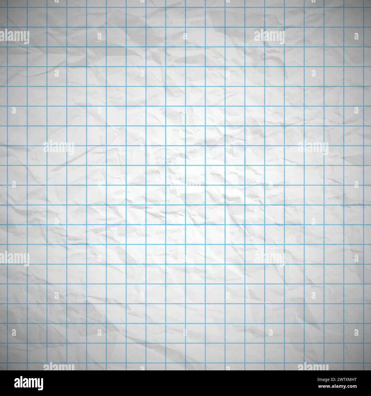 Old dented notebook paper with place for your text. Vector illustration Stock Vector