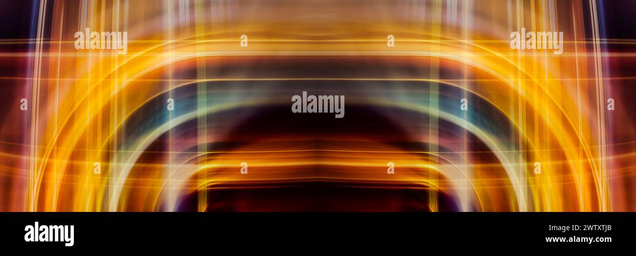 blurred multicolored gradient lines in motion Stock Photo