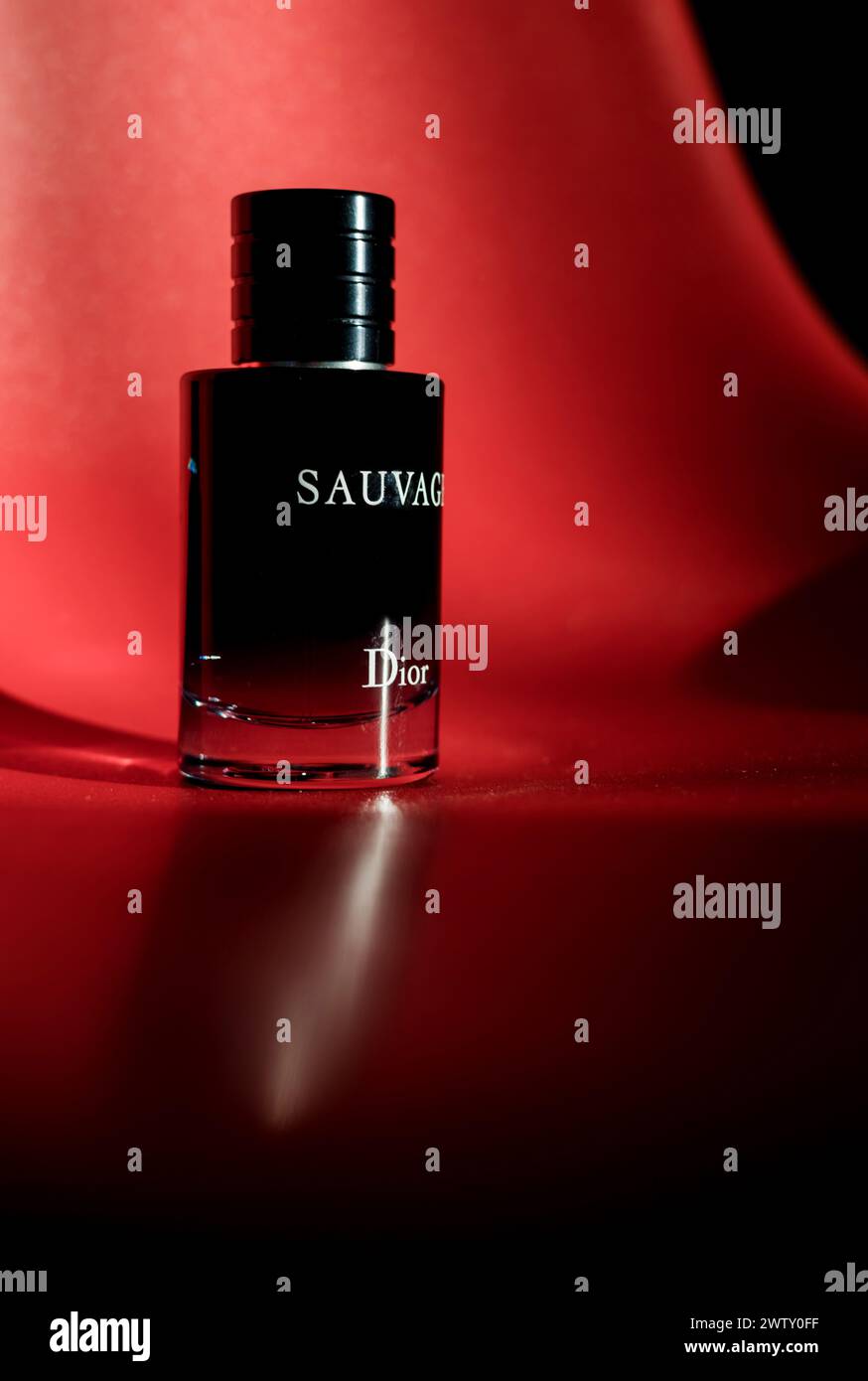 Minsk Belarus March 20 2024 Bottle of Christian Dior Sauvage EDT luxury product Stock Photo Alamy