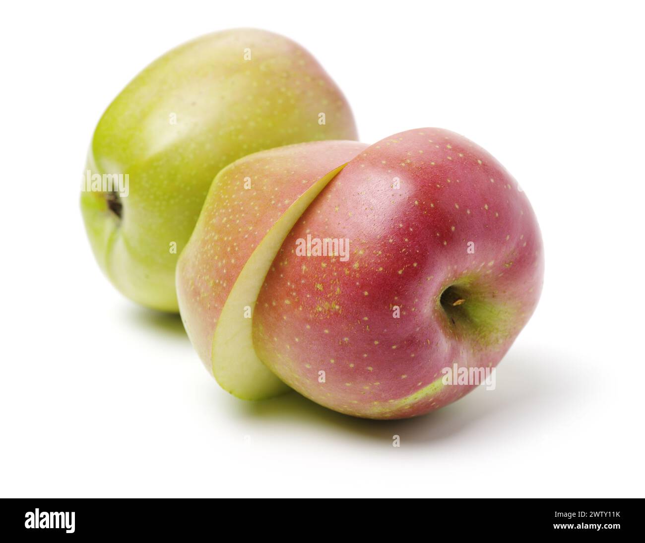 Fresh red apple isolated on white background Stock Photo - Alamy
