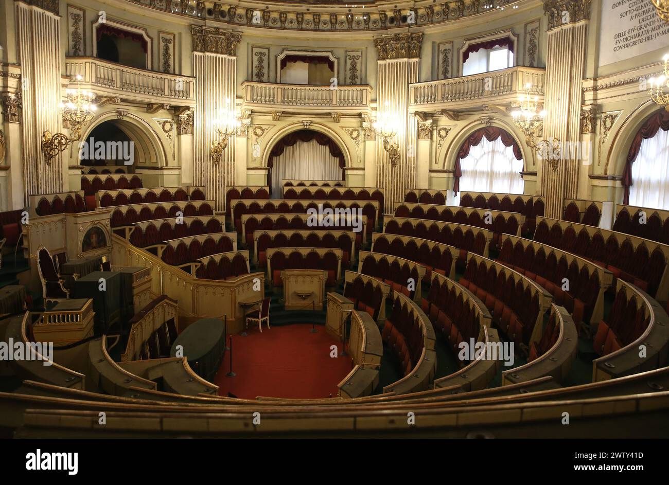 Kingdom of Sardegna (1848-1860). Chamber of Deputies of the Subalpien Parliament. Italy Stock Photo