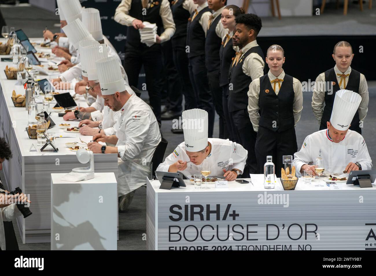 Trondheim 20240319.The judges during the European final of Bocuse d'Or