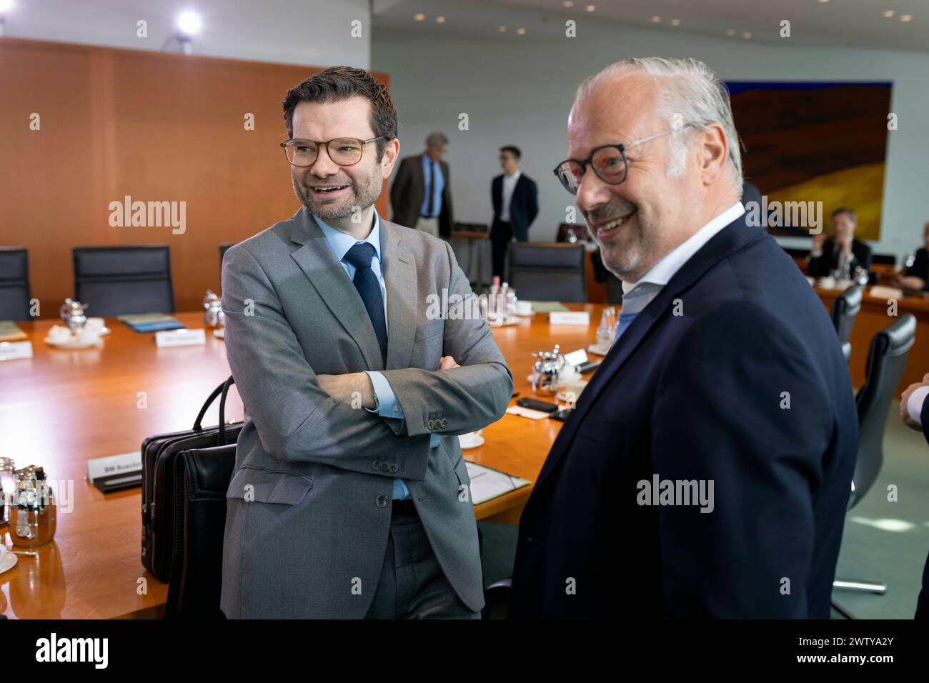 Marco Buschmann, Federal Minister of Justice, with Steffen Saebisch