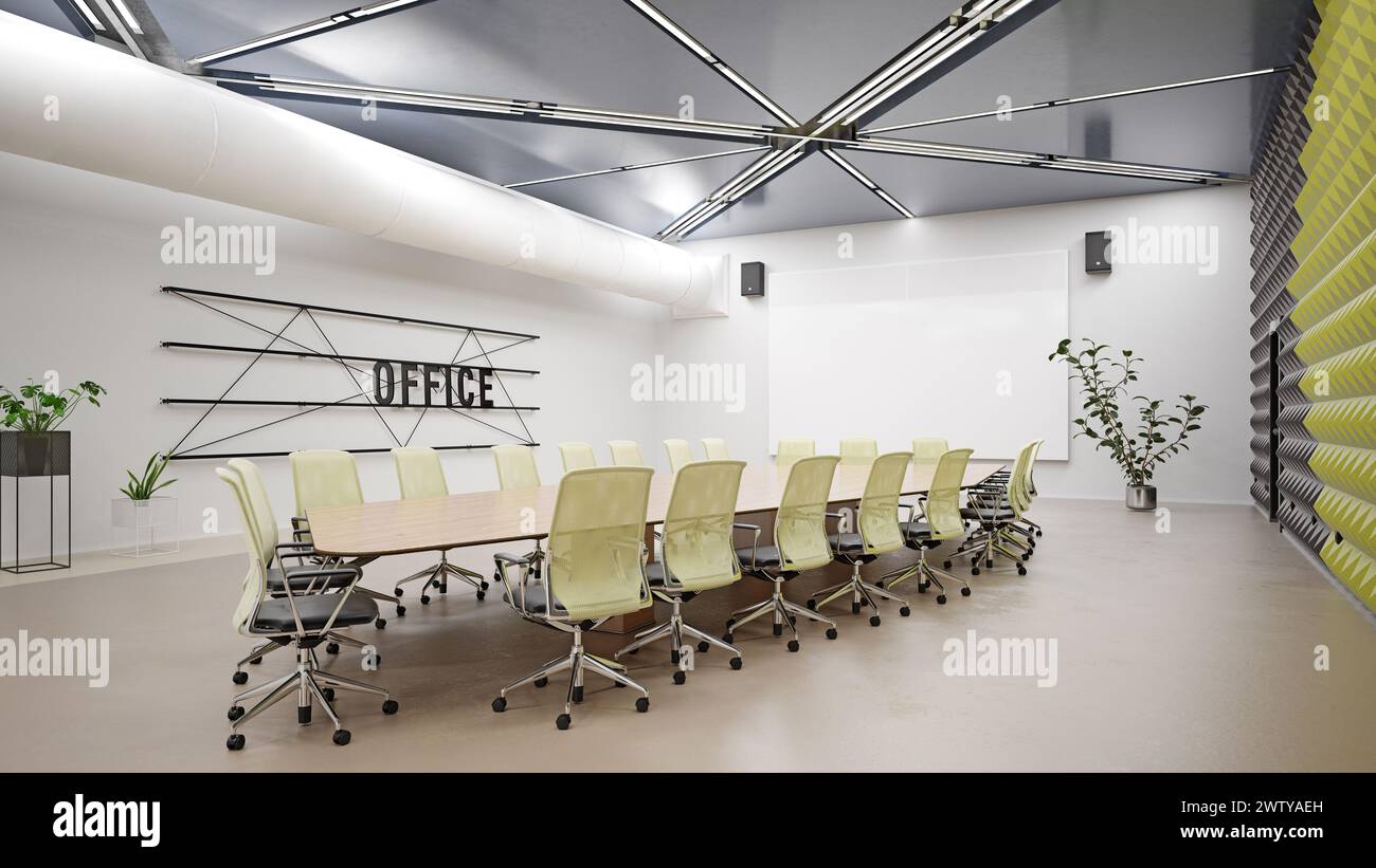 contemporary office interior. Stock Photo