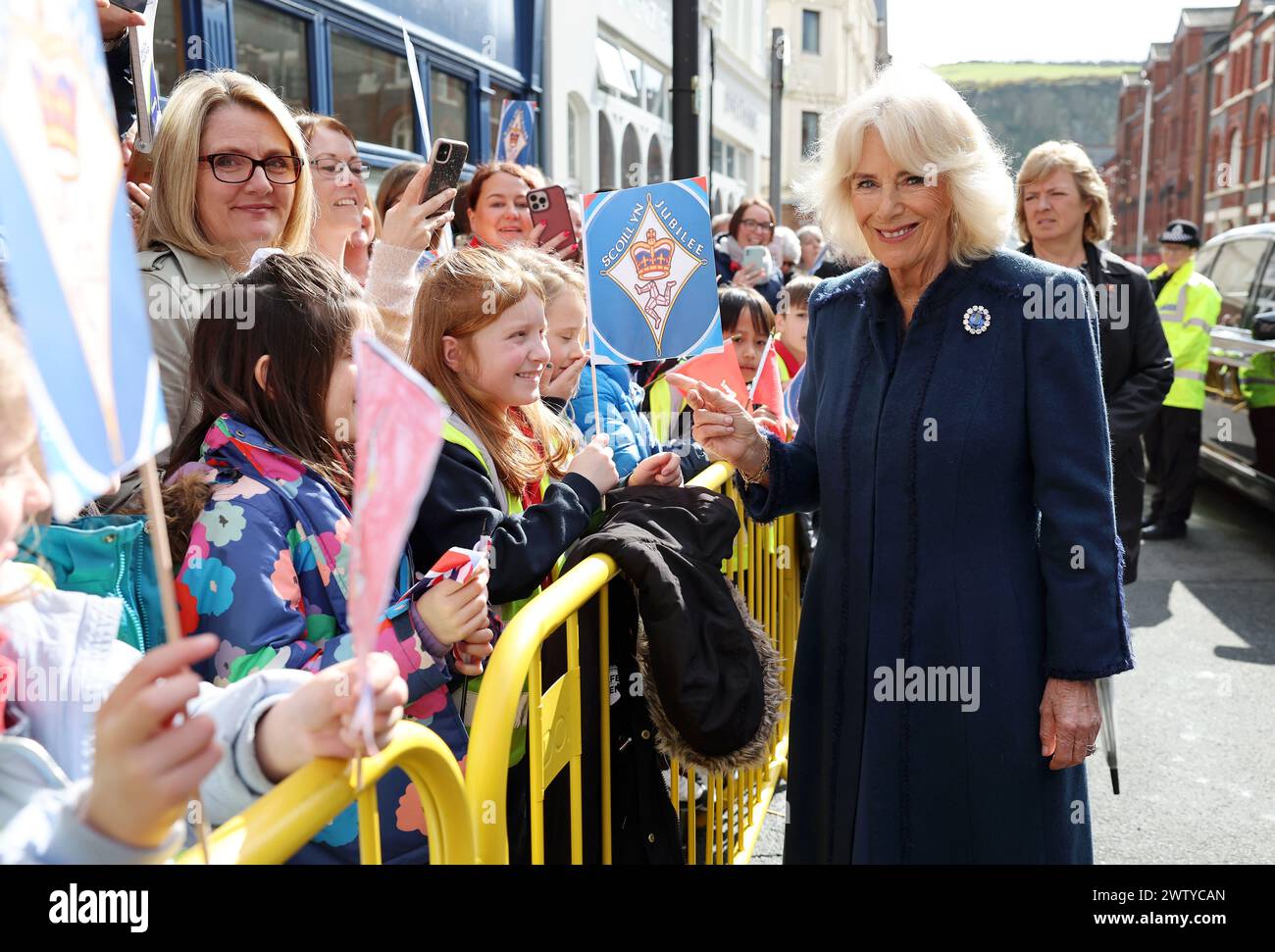 Queen Camilla Meets Members Of The Public During A Visit To Douglas leeds-academy-with-clear-ambitions-appoints-new-headteacher-after