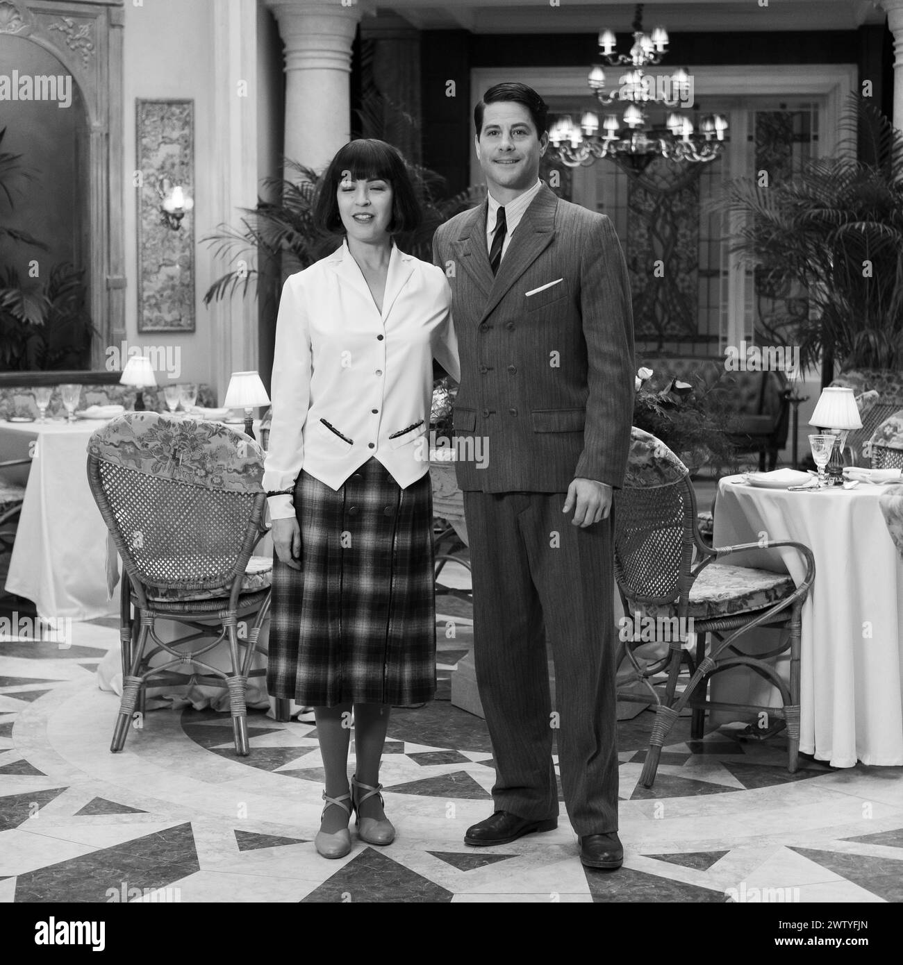 The actors Veronica Sanchez and Luis Fernandez pose during the