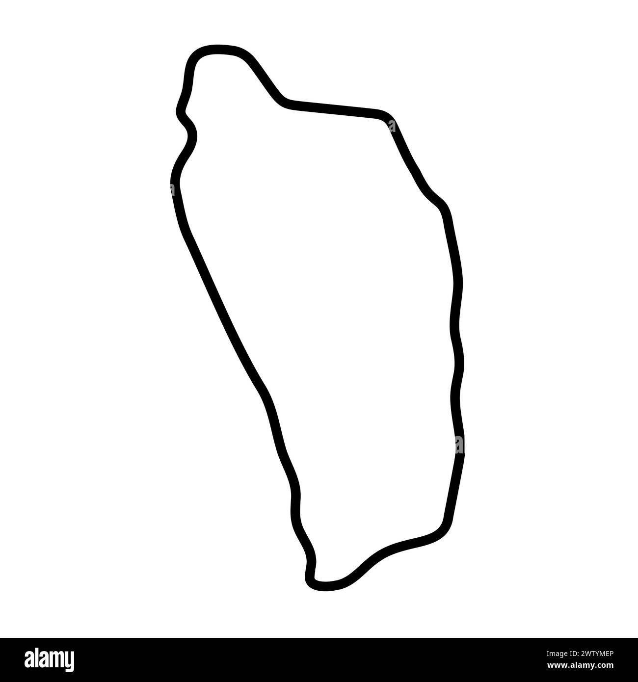 Map of dominica Black and White Stock Photos & Images Alamy