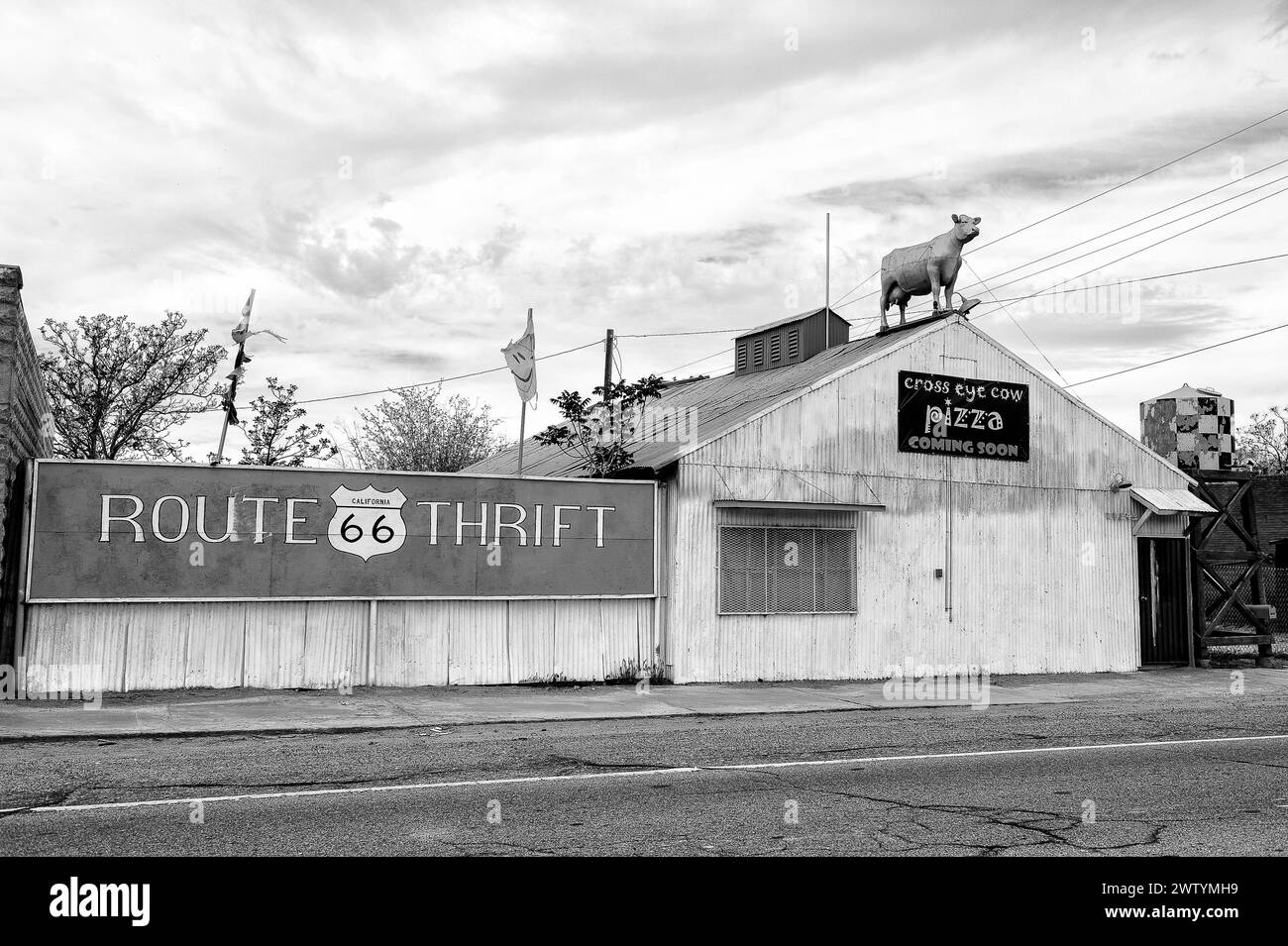 Cross Eyed Cow Pizza, Oro Grande, CA on historic US Route 66 in Mojave