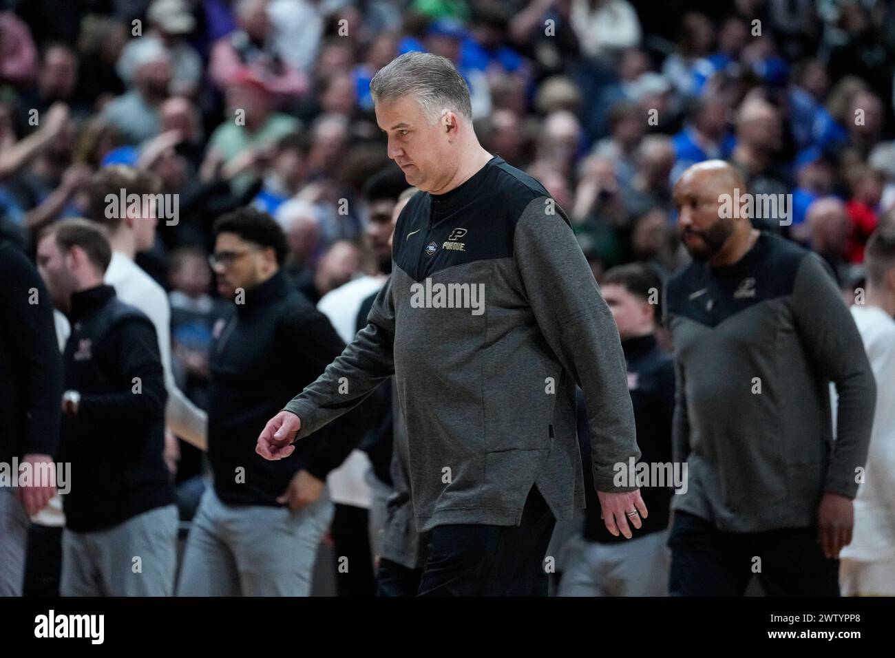 FILE - Purdue Head Coach Matt Painter Walks Off The Court After Losing ...