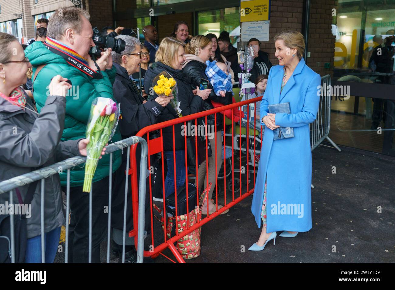 The duchess of edinburgh during a visit to the paediatric neurosciences ...