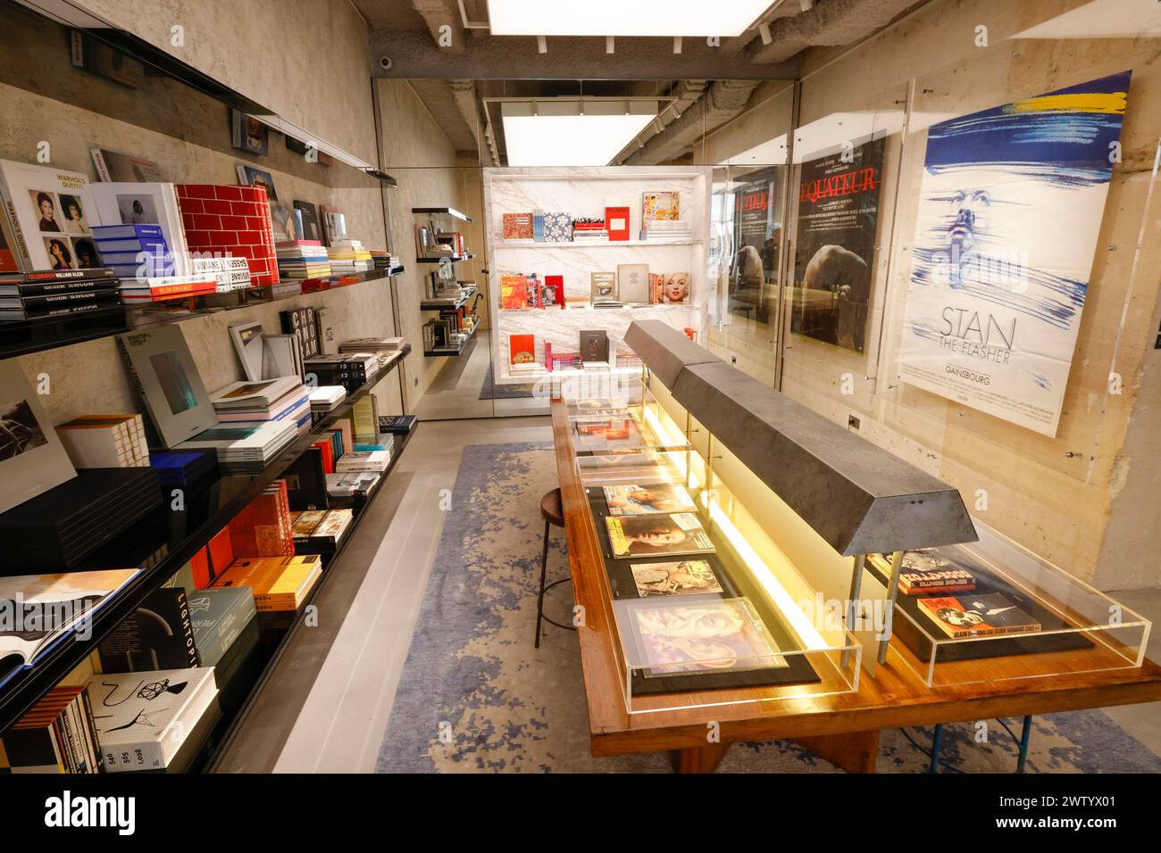 SAINT LAURENT HAS OPENED A BOOK SHOP IN PARIS Stock Photo