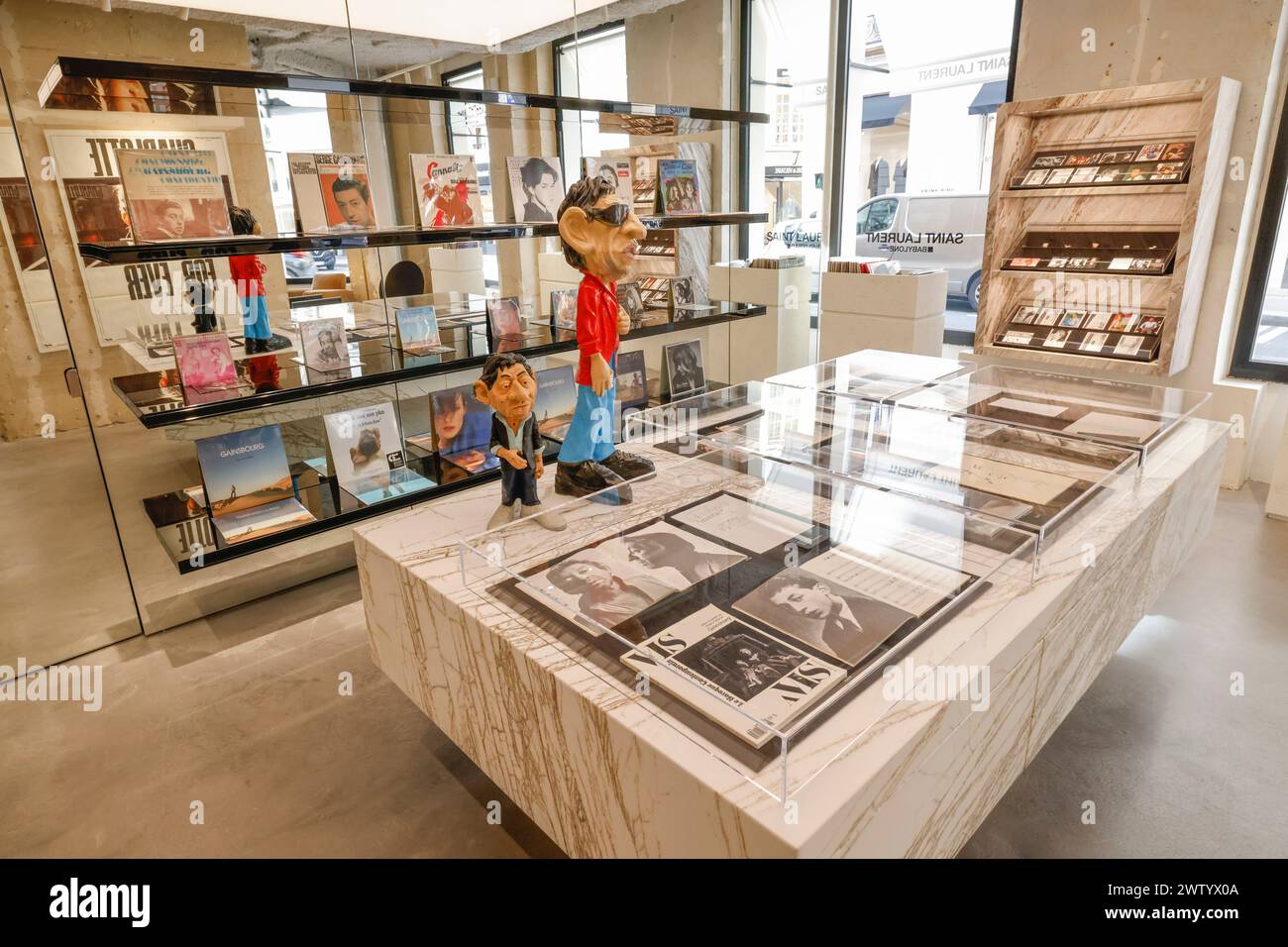 SAINT LAURENT HAS OPENED A BOOK SHOP IN PARIS Stock Photo