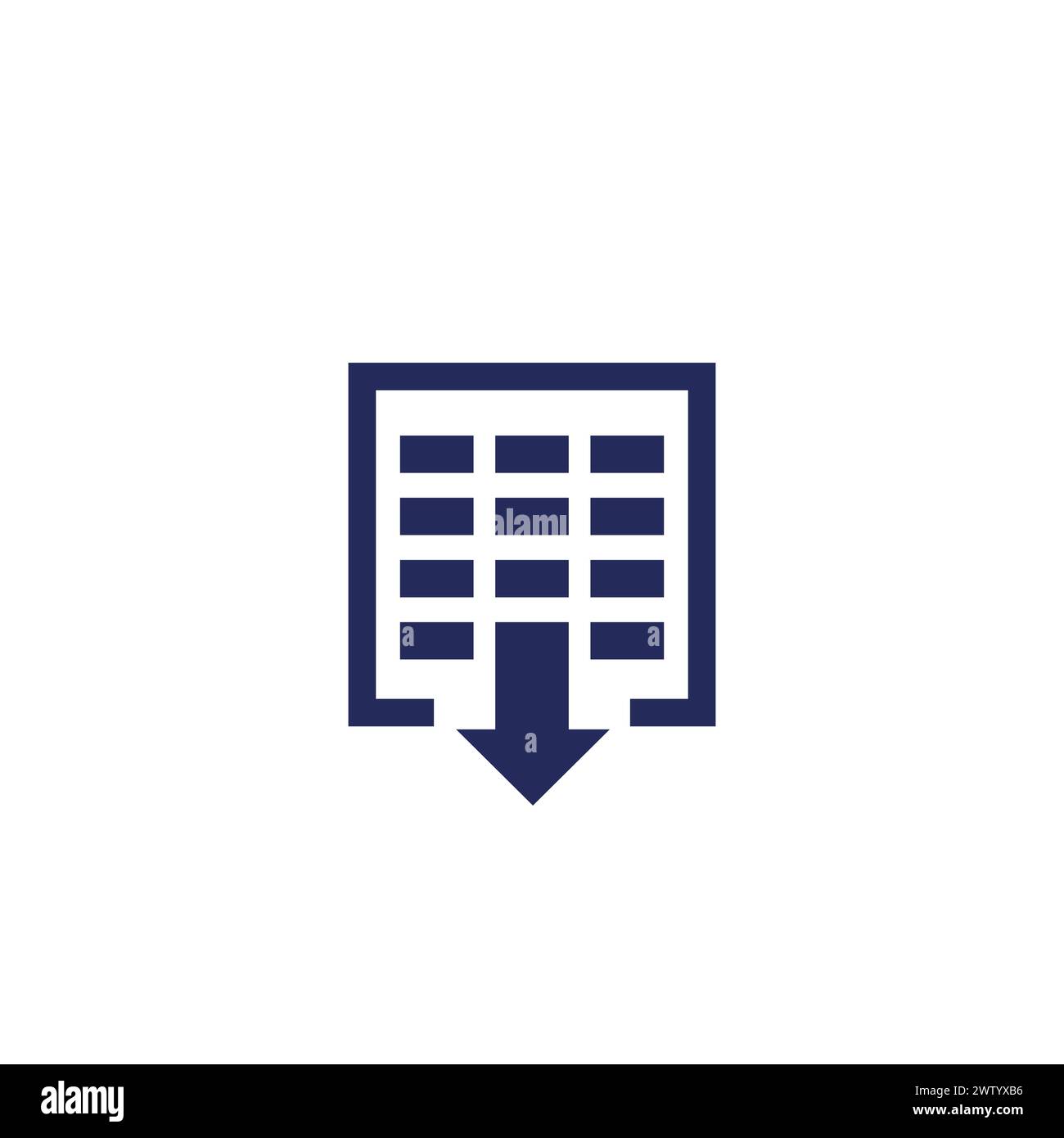 Spreadsheet arrow Stock Vector Images - Alamy