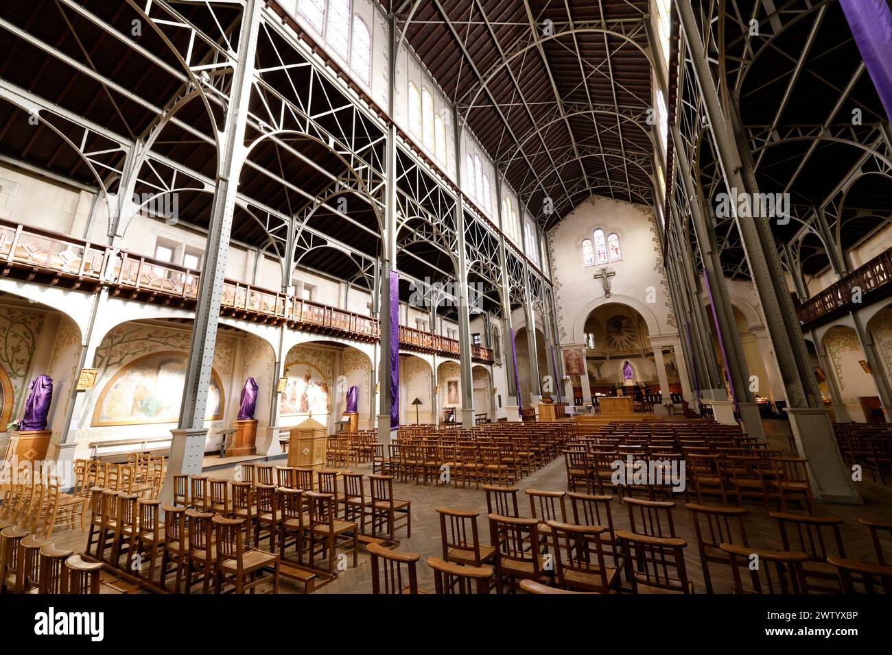 NOTRE-DAME-DU-TRAVAIL PARIS Stock Photo