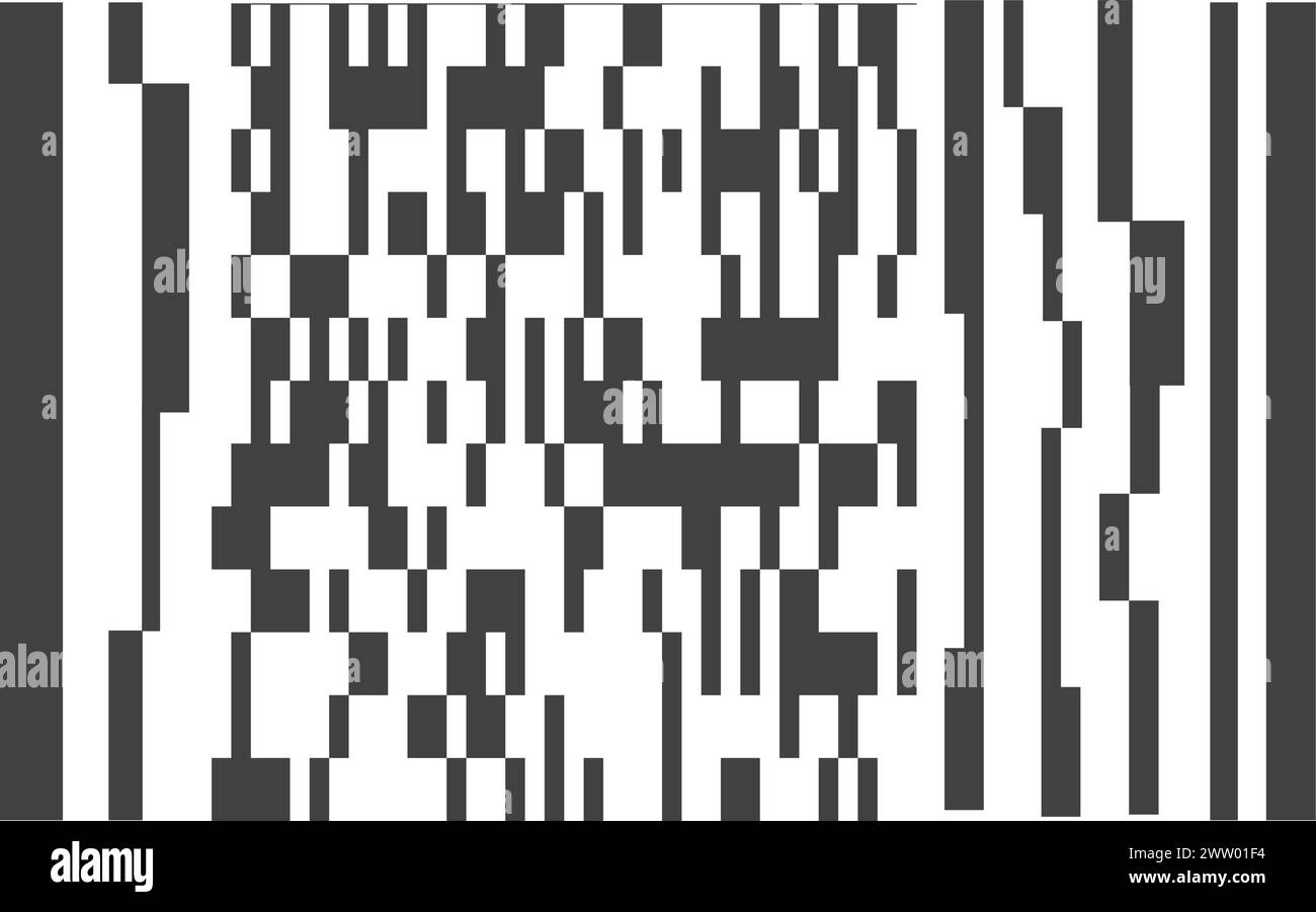 Matrix code. Black encoded data. Digital information Stock Vector Image ...
