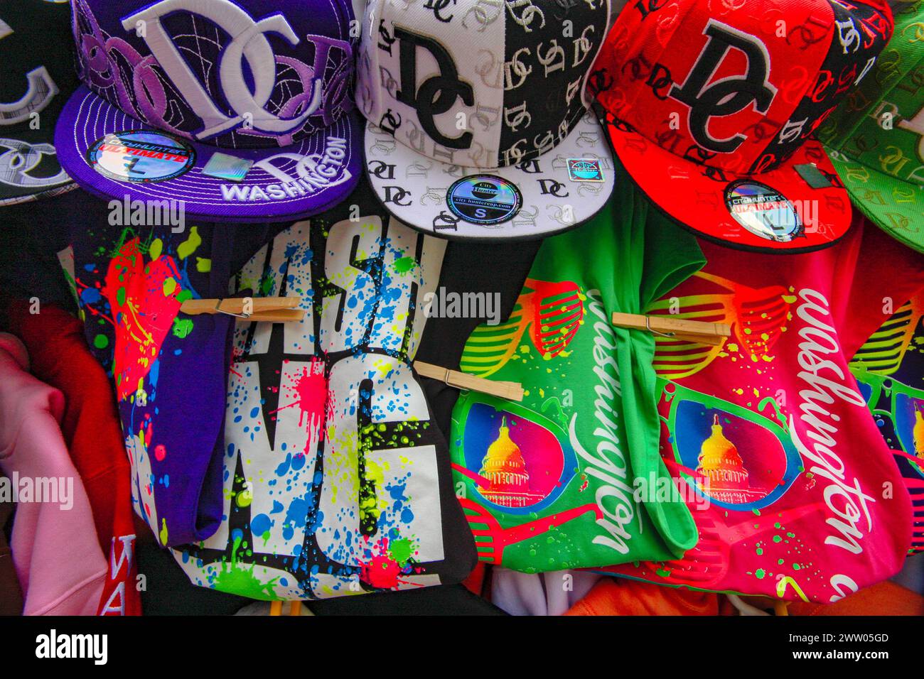 Goods on display in a Washington DC souvenir shop Stock Photo Alamy
