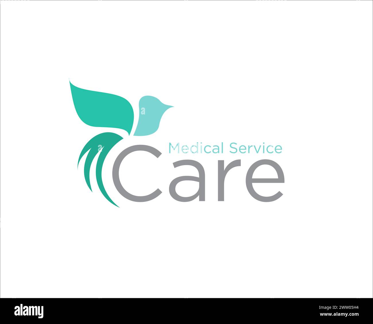 health care logo designs with bird fly figure Stock Vector Image & Art